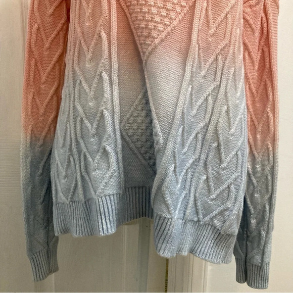 525 American Cableknit Crewneck Ombré Sweater Small - Picture 8 of 8